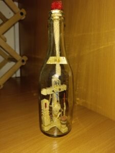 pabegimo kamabrio dekroacija butelis